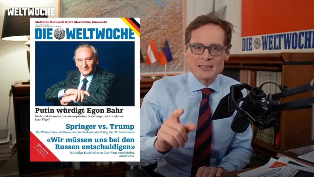 Putins Liebeserklärung an Deutschland: Egon Bahr, Waldai und mein intensiver Austausch mit dem russischen Präsidenten zur besseren Verständigung der Völker – Vorschau Weltwoche Deutschland